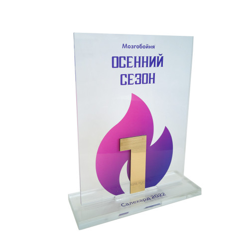 Приз из акрила с пластиком 2-слойный