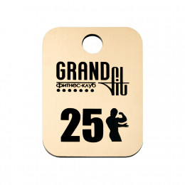 Бирка из двухслойного пластика одностороняя, с гравировкой