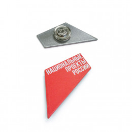 Значок металлический окрашенный с полноцветной печатью