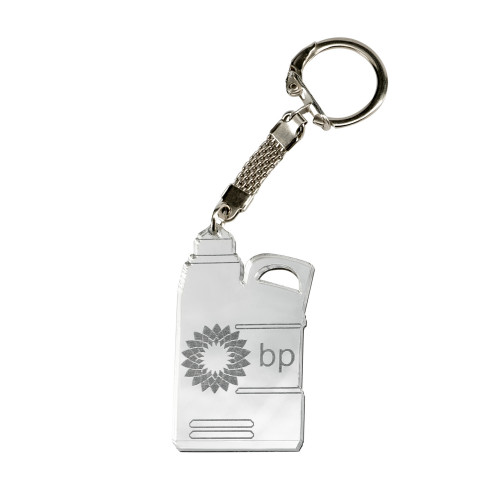 Брелок односторонний из пластика с гравировкой