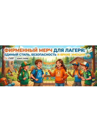 Фирменный мерч для лагеря:единый стиль, безопасность и яркие эмоции
