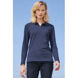 Рубашка поло женская с длинным рукавом Perfect LSL Women, красная