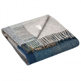 Плед Arequipa, синий с серым