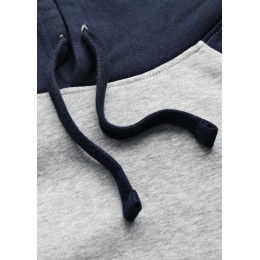 Толстовка унисекс Seattle, темный меланж с черным