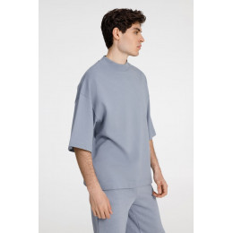 Футболка оверсайз унисекс T9, серая