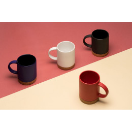 Кружка с пробковой подставкой Corky, красная