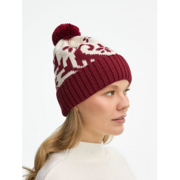 Шапка Wintertude, красная с белым