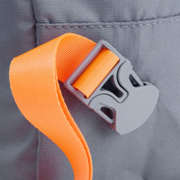 Рюкзак B2, серый с оранжевыми стропами