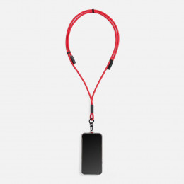 Кабель-ланьярд energyFlex Power Delivery 60 Вт, красный