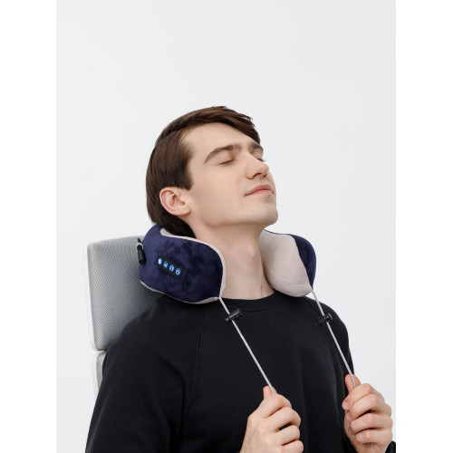 Дорожная подушка-массажер inRelax, синяя