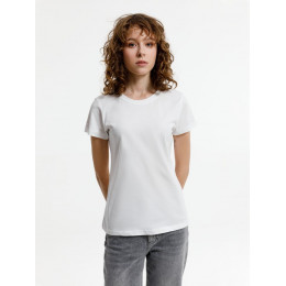 Футболка женская T-bolka Lady, белая (белоснежная)