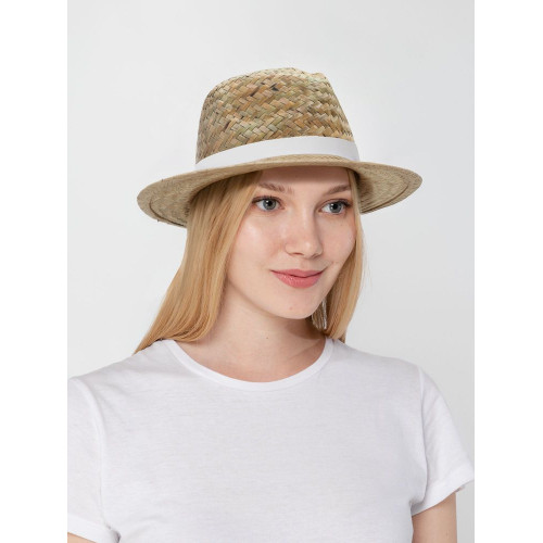 Шляпа Daydream, бежевая с белой лентой