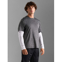 Футболка спортивная унисекс Storm, бежевая (льняная)