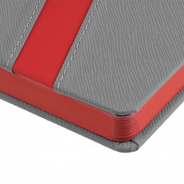 Ежедневник Rubikon на заказ, недатированный серо-красный