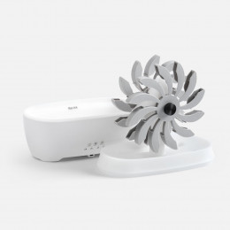 Увлажнитель-ароматизатор Steam Spin, белый с серым