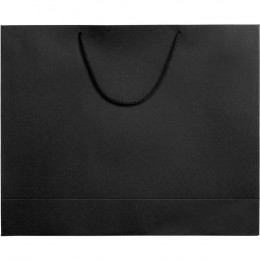 Пакет бумажный Ample Plus L, черный