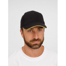 Бейсболка Buffalo, черная с желтым