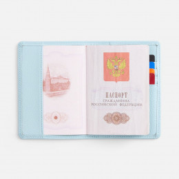 Обложка для паспорта Unison, голубая