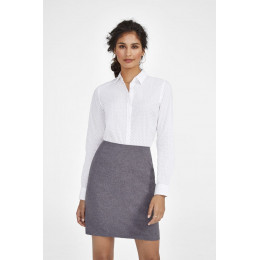 Рубашка женская Becker Women, темно-синяя с белым