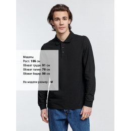 Рубашка поло с длинным рукавом Prime LSL, черная