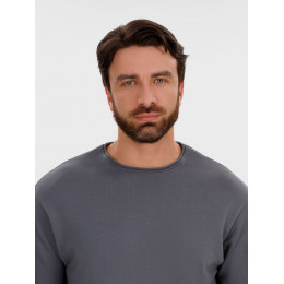 Лонгслив унисекс Siluetti Fuori, серый