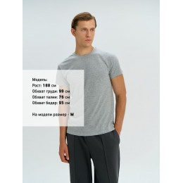 Футболка унисекс Regent 150, серый меланж