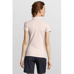 Рубашка поло женская People 210, нежно-розовая