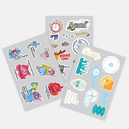 Наклейки UV-DTF Stiker Pack на заказ, M