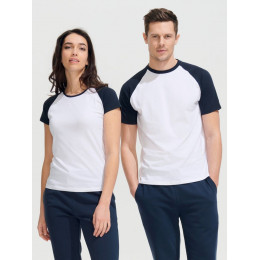 Футболка женская Milky 150, белая с оранжевым