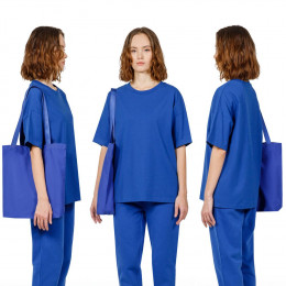 Шопер B4, синий с синими ручками