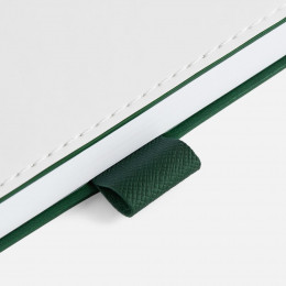 Ежедневник White Shall, недатированный, бело-зеленый