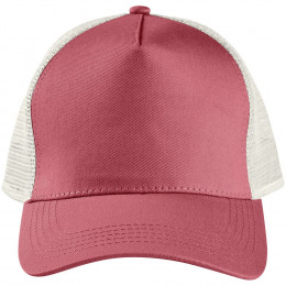 Бейсболка Blink, розовая (лососевая) с молочно-белым
