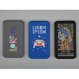 Аккумулятор Uniscend Starry с подсветкой, 5000 мАч, черный