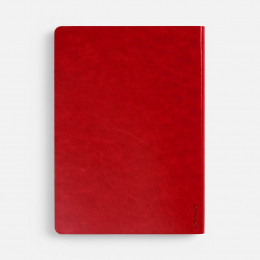 Ежедневник Nebraska Flex, недатированный, красный с серебристым