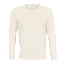 Футболка унисекс с длинным рукавом Pioneer LSL, молочно-белая