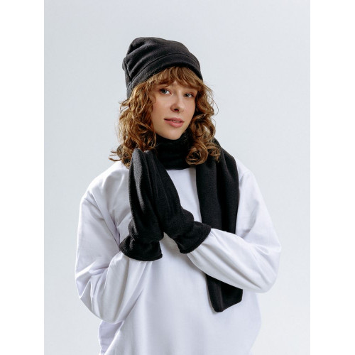 Шарф Fleecy, черный