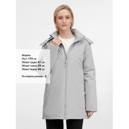 Куртка-парка унисекс Sfera, светло-серая