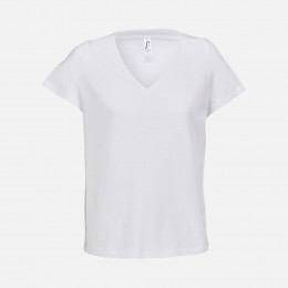 Футболка женская Regent Women с V-образным вырезом, белая