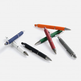 Ручка шариковая Chromos Soft Touch, зеленая