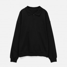 Свитшот оверсайз унисекс S6, черный