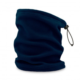 Шарф-бафф HOTTY-S с регулятором шнура, тёмно-синий,  флис, 100% полиэстер, 230 г/м2