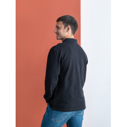 Рубашка поло унисекс STAN длинный рукав хлопок 185, 104LS