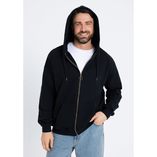 Толстовка ОNE SIZE, с капюшоном на молнии футер без начёса 350, 72