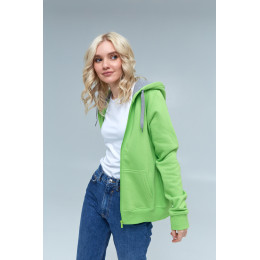 Толстовка женская STAN с капюшоном на молнии футер с начёсом 280, 17W