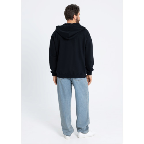 Толстовка ОNE SIZE, с капюшоном на молнии футер без начёса 350, 72