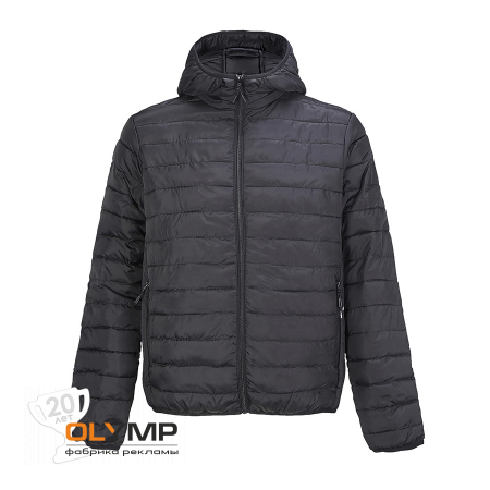 Куртка мужская "STREAM HOODED"                                                                                         черный   